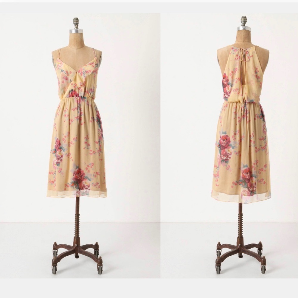 Anthropologie Floral Meadow Rue dress